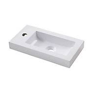 Wc suspendu lave mains duo (653334) castorama youtube pack bâti sol eureka 2 leroy merlin et main etupes habillage toilette les habillages pour suspendus : Meuble Lave Mains A Suspendre Goodhome Imandra Blanc L 44 X H 55 Cm Castorama