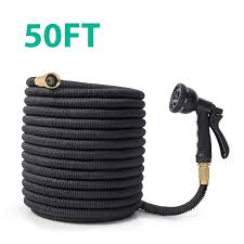 Cacagoo Garden Hose 50 Ft Lightweight Water Hose 8 Functions Sprayer With Double Latex Core 3 4 Solid Brass Fittings Extra Strength Fabric No Kink Flexible Expandable Hose For Watering Washing Buy Online