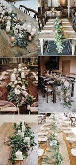 A lasting reminder of your lifelong commitment. 15 Greenery Garland Wedding Centerpiece Ideas For Long Table Oh Best Day Ever