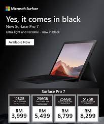 Free delivery and returns on ebay plus items for at ebay we offer a price guarantee that helps ensure that you are paying the best price for the product. Microsoft Surface Pro 7 Malaysia Price Specs Reviews 2020 Pc Image