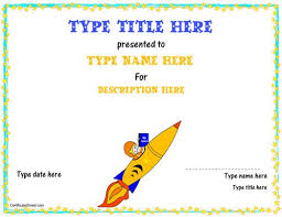 Blank Certificates Rocket Certificate Certificatestreet Com Reading Certificates Award Certificates Blank Certificate