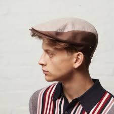 Ian Brown Linen Cotton Summer Italian Flat Cap for Men