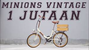 Bikin sepeda minion 500 ribu. Sepeda Minion Vintage Jemboli Japan Jadul 7 Speed Youtube