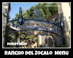 Rancho del zocalo fish tacos. Rancho Del Zocalo Restaurante Menu Fronterland At Disneyland