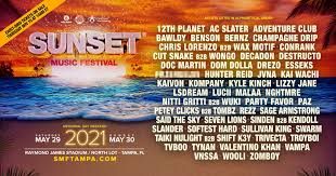 Including bonnaroo music & arts festival 2021, primavera sound festival 2021. Sunset Music Festival 2021