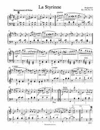 Free Piano Sheet Music La Styrinne Op 100 No 14 Burgmuller Enjoy 1 Page Version Piano Sheet Music Piano Sheet Music Free Sheet Music