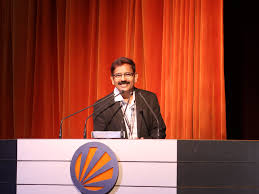 Mr. Anand Pujari, Senior Manager, Account Management, Autodesk, addressed  the student participants with an inspiring message on the power of design  and innovation at the inauguration of India Design Week 2025 (North