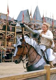 A Knight S Tale 2001 Sir Ulrich From Liechtenstein Ready To Charge His Mount Is A Bay Roan A Knight S Tale Favorite Movies Movies