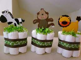 Wild Thing Diaper Centerpieces Baby Shower Gifts Baby Shower Baby Boy Shower