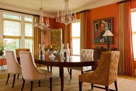 Ambesonne burnt orange table runner, watercolor orange and tangerine fruits with leaves on polka dots, dining room kitchen rectangular runner, 16 x 90, orange fern 4.5 out of 5 stars 193 $20.99 $ 20. 50 Orange Dining Room Ideas Photos Home Stratosphere
