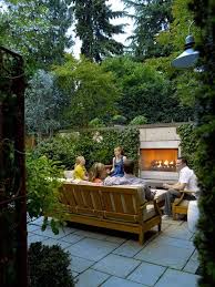 Small Garden Garden Fireplace Small Garden Pictures Scot Eckley Inc Seatt Small Balcony Garden Small Garden Design Ideas Low Maintenance Outdoor Garden Rooms