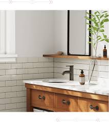 floating shelf over sink bathroom
