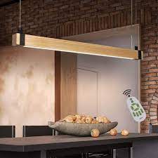 Dimmbar, led pendelleuchte dimmbar stufenlos höhenverstellbar, hängelampe tarbes schwarz 3 flammig dimmbar, led deckenleuchte dimmbar pendel leuchte küche esszimmer, esstischlampe. Zmh Pendelleuchte Led Hangelampe Dimmbar Mit Fernbedienung 19w 100cm Holzbalken Hohenverstellbare Rustikal Online Kaufen Otto