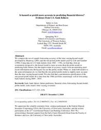 Branches are listed in both state and zip code order with a full description of services offered along with driving directions from our map. Is Hazard Or Probit More Accurate In Predicting Financial Distress Evidence From U S Bank Failures Munich Personal Repec Archive