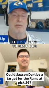 Could Jaxson Dart be a target for the Rams at pick 26? Mark and Scott share  their thoughts