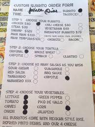 Sandos cancun luxury experience resort 5*. Menu Picture Of The Surfin Burrito Cancun Tripadvisor