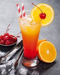 Cocktail Tequila Sunrise Pour 1 Personne Recettes Elle A Table Recette Cocktail Tequila Sunrise Tequila Sunrise Recette Cocktail