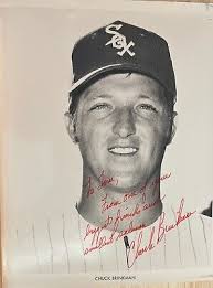 Charlie Chuck Brinkman Chicago White Sox 8x10 Vintage Baseball Photo B/W  Signed
