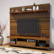Shop tv cabinets from ⭐tv unit designs ⭐wooden tv units & enhance your viewing experience with our modern tv cabinet designs. Tv Unit With Open Closed Storage Rustic Cinnamon Finish Zad Interiors