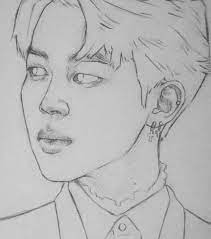 A Rosa Jikook Cute Bts Desenho Desenho De Rosto Desenho