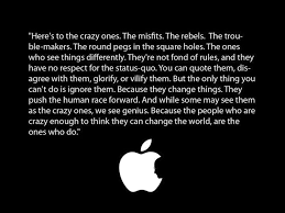 Steve Jobs Heres To The Crazy Ones Steve Jobs Quotes Apple Quotes Inspirational Quotes