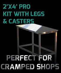 Pro Table Kit 2 X4 Heavy Duty Welding Table Complete Kit W Legs And 1200 Hd Swivel Casters 339 99 Welding Table Welding Table Diy Welding