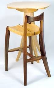 Satori Bar Stool In Walnut And Birds Eye Maple Wooden Stool Designs Bar Stools Chair Design Wooden