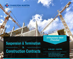 It is essential for individuals and companies in the construction industry to be well versed in standard agreements, common contractual terms in the construction contracts and their implications. Suspension Termination In Construction Contracts