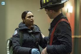 Monica Raymund As Paramedic In Charge Firefighter Candidate Gabriela Gabby Dawson Chicago Fire Chicago Fire Dawsey Chicago Fire Casey