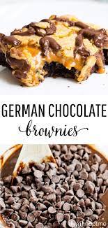 German Chocolate Brownies German Chocolate Brownies Desserts Baking Recipes