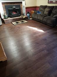 Flowers Flooring Installs Mohawk Windridge Hickory Hardwood In Customer S Home Hickory Hardwood Floors Hardwood Hardwood Floors