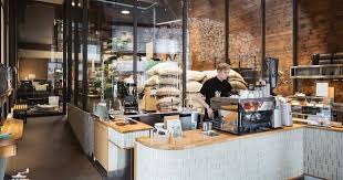 Allpress Espresso Tokyo Roastery Cafe Kiyosumi Shirakawa Tokyo Coffee Shop Decor Coffee Roasting Room Coffee Shop Design