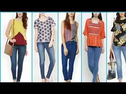Latest Stylish Designer Tops With Jeans Idea For Stylish Girls College Wear Outfits For Girls Youtube Girl Outfits Tops Designs Stylish Designer