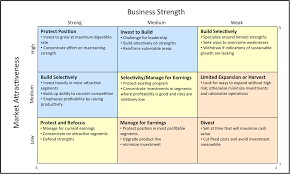 Overview The Ge X2f Mckinsey Mulitfactor Portfolio Matrix Was Developed As A More Sop Strategy Tools Business Process Management Business Management Degree