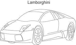 Kids have a special fascination for cars and these easy to print drawings seek to give them a medium to express themselves. Super Car Lamborghini 2 Coloring Page For Kids