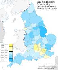 Brexit Referendum Results By English County Kartographie Karten Landkarte