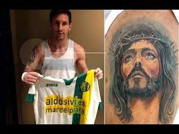 The meaning behind messi s tattoos sports village square. Lionel Messi S Tattoos And Their Meanings New 2018 Kiss Tattoo Mother S Portrait Thiago Jesus Youtube