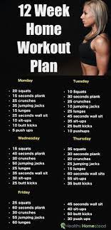 Your Personal 12 Week Home Workout Plan No Gym Involved Morningworkoutfortoning Simple Workout Plan 12 Week Workout Health And Fitness Articles