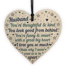 The best way i can thank you for being the awesome husband that you are is by being the most amazing wife that i can be. Husband Anniversary Cards Heart Husband Birthday Gift Thank You