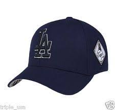 New La Dodgers Adjustable Cap Mlb Korea Raised Embroidery Navy Hat