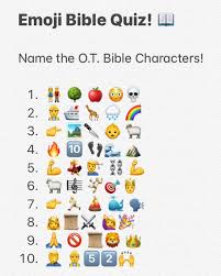 A lot of individuals admittedly had a hard t. Calvary Port Austin Emoji Bible Quiz Old Testament Edition Put Answers In Comments No Peeking Have Fun Facebook