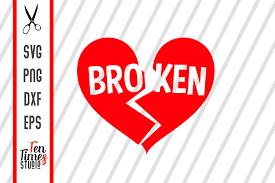Download Broken Heart Valentines Graphic By Ten Times Studio Creative Fabrica PSD Mockup Templates