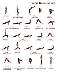 Surya Namaskara B Salutation Au Soleil Surya Namaskara Ashtanga Yoga Surya Namaskar