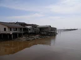 Pantai minyak beku (frozen oil village). Pantai Minyak Beku çŸ³æ–‡ä¸ Batu Pahat Mapio Net