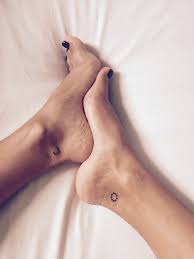 Little Sun And Moon Ankle Tattoo Small Tattoos Small Girly Tattoos