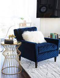 Room Interior Einrichtung Sessel Living Room Chairs Blue Accent Chairs Blue Living Room