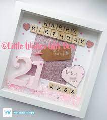 Photo board ideas for 21st birthdays. 21st Birthday Personalised Box Frame Photo Frame Happy Birthday Gift Personalised Unique Scrabble Letters Photo Added For Free Box Frames Personalised Box Happy Birthday Gifts