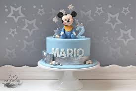 Mickey Mouse Baby Kuchen Baby Geburtstag Geburtstag Torte Junge Kinder Geburtstag Torte