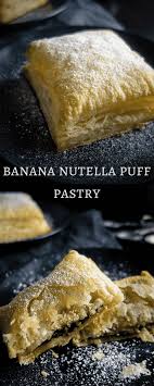 3 Ingredient Banana Nutella Puff Pastry Recipe Banana Nutella Nutella Desserts Puff Pastry Desserts