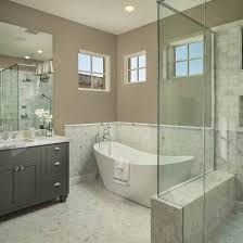 Make a splash in a small space and cover an entire wall with tile. Bathroom Half Wall Tiles Design Novocom Top